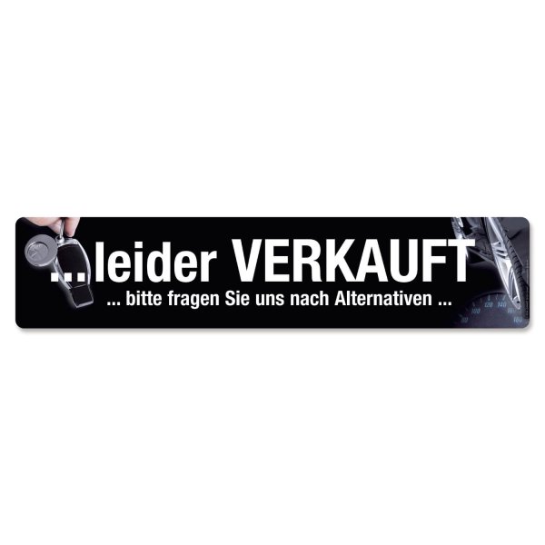 Kennzeicheneinleger Miniletter, Motiv: leider verkauft 1,5 mm stark 